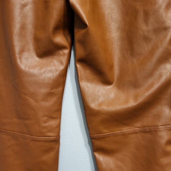 Versona NWT Faux Leather pants camel, size small - Picture 12 of 12